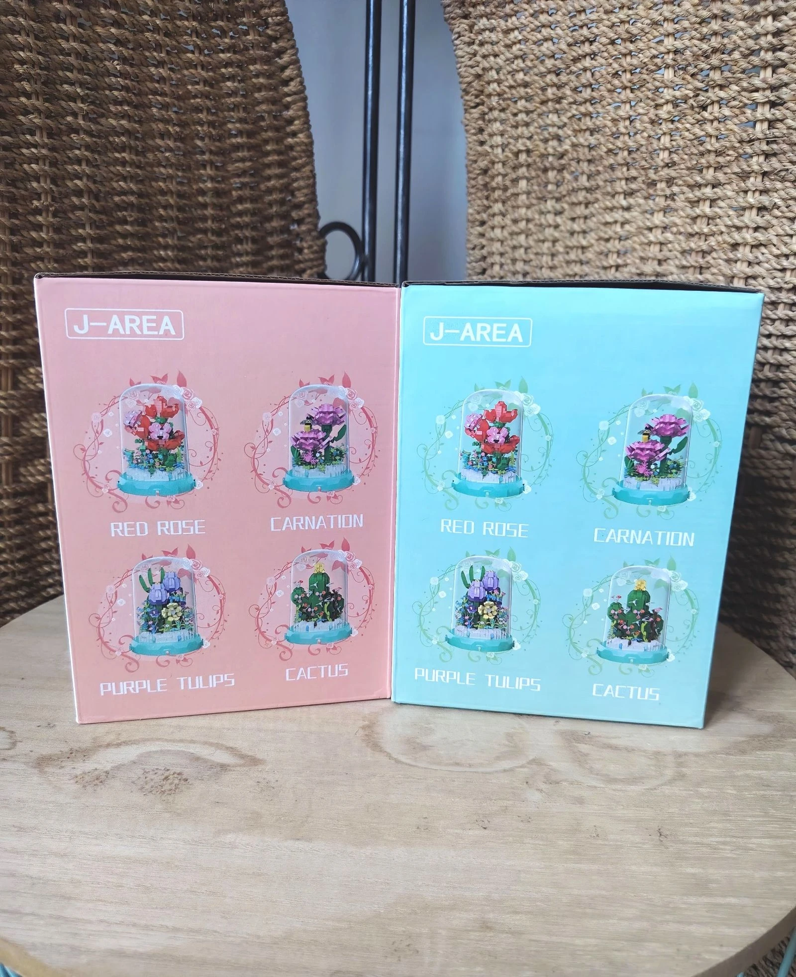 Jeux de construction en brick fleurs sous cloche – photo 4